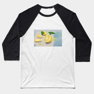 Lemon Slices - Painting Baseball T-Shirt